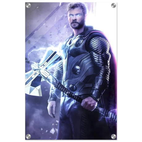 "God of Thunder: Ascension" – Epic Digital Fantasy Art Print - Acrylic Print - 40x60 cm / 16x24″ - 