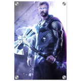 "God of Thunder: Ascension" – Epic Digital Fantasy Art Print - Acrylic Print - 30x45 cm / 12x18″ - 
