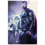 "God of Thunder: Ascension" – Epic Digital Fantasy Art Print - Wood Prints - 50x75 cm / 20x30″ - 