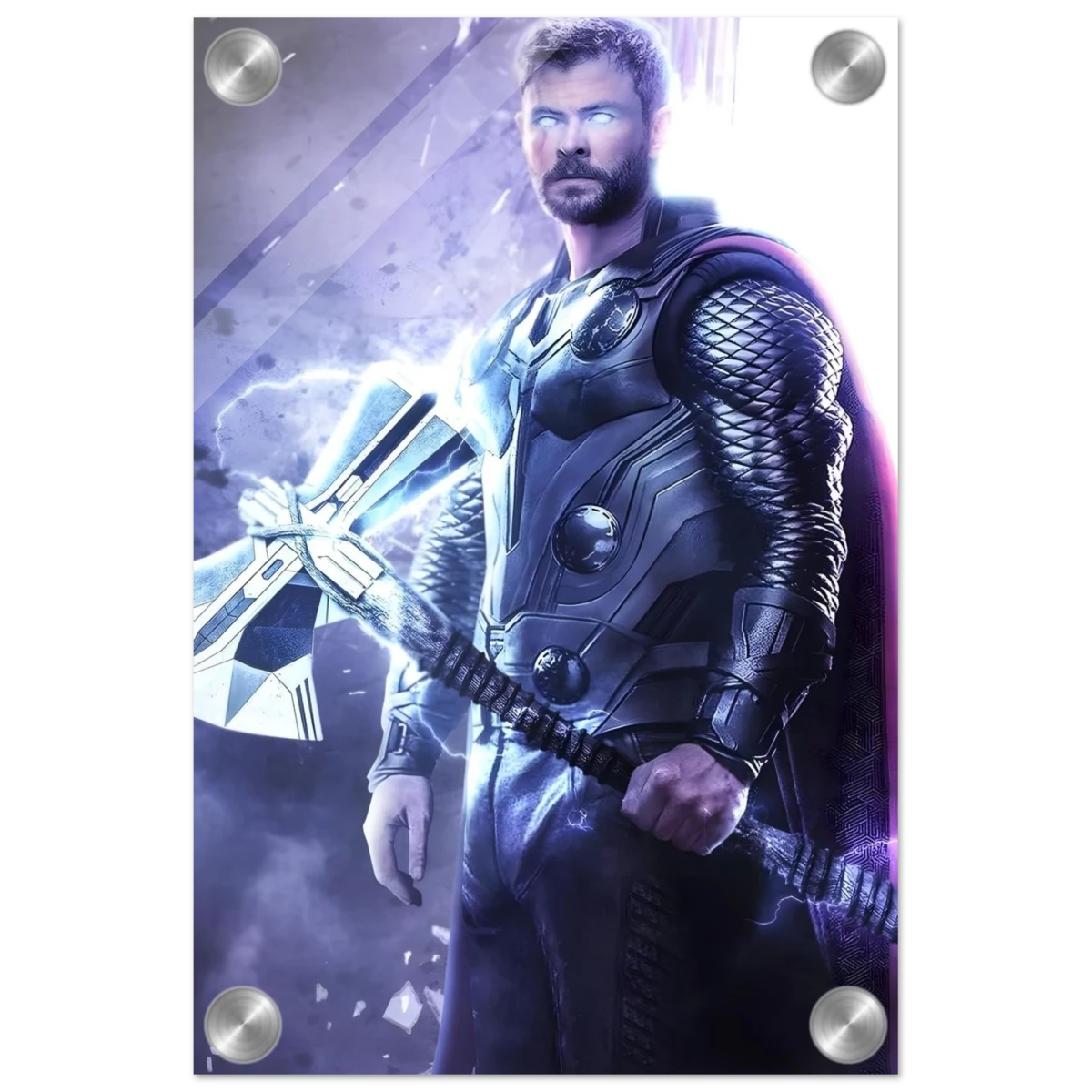 "God of Thunder: Ascension" – Epic Digital Fantasy Art Print - Acrylic Print - 20x30 cm / 8x12″ - 