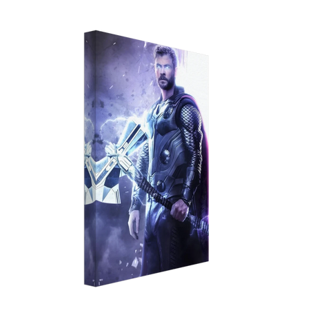"God of Thunder: Ascension" – Epic Digital Fantasy Art Print - Canvas - 20x30 cm / 8x12″ - 