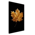 Gold & Black Botanical Leaf Wall Art Set – Premium Stretched Canvas Prints - Design Option 1 - 60x90 cm / 24x36″ - 