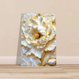 Golden Blossom – A Luxurious Floral Masterpiece | Floral Wall art Print - Aluminum Print - 50x75 cm / 20x30″ - 