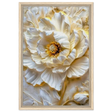 Golden Blossom – A Luxurious Floral Masterpiece | Floral Wall art Print - Framed Canvas - 40x60 cm / 16x24″ - Wood frame