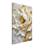 Golden Blossom – A Luxurious Floral Masterpiece | Floral Wall art Print - Canvas - 40x60 cm / 16x24″ - 