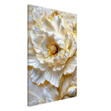 Golden Blossom – A Luxurious Floral Masterpiece | Floral Wall art Print - Canvas - 60x90 cm / 24x36″ - 