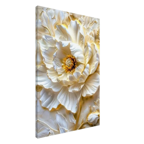 Golden Blossom – A Luxurious Floral Masterpiece | Floral Wall art Print - Canvas - 60x90 cm / 24x36″ - 