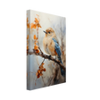 Golden Bluebird on Autumn Branch – Nature Wall Art Print - Canvas - 20x30 cm / 8x12″ - 