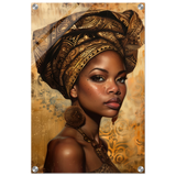 "Golden Heritage" – Regal Portrait Art Print | African Theme wall art print - Acrylic Print - 40x60 cm / 16x24″ - 