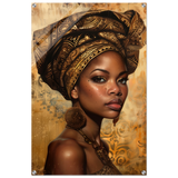 "Golden Heritage" – Regal Portrait Art Print | African Theme wall art print - Acrylic Print - 60x90 cm / 24x36″ - 