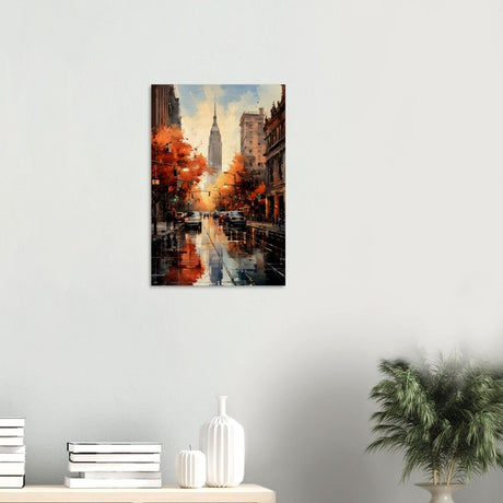 Golden Hour in Manhattan | Modern Wall Art Print - Wood Prints - 40x60 cm / 16x24″ - 20 mm