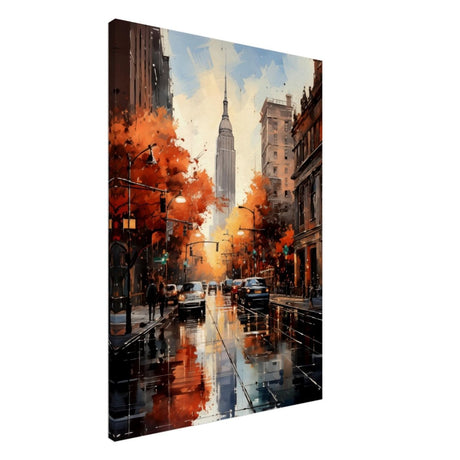 Golden Hour in Manhattan | Modern Wall Art Print - Canvas - 70x100 cm / 28x40″ - Thick