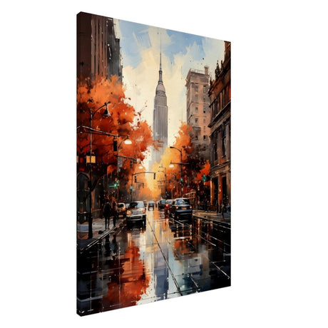 Golden Hour in Manhattan | Modern Wall Art Print - Canvas - 70x100 cm / 28x40″ - Slim