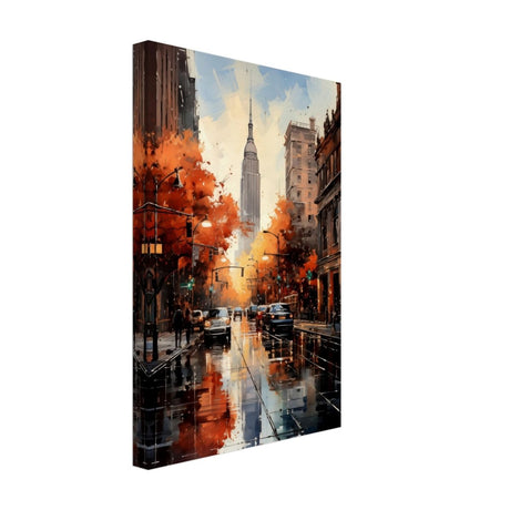 Golden Hour in Manhattan | Modern Wall Art Print - Canvas - 30x45 cm / 12x18″ - Thick