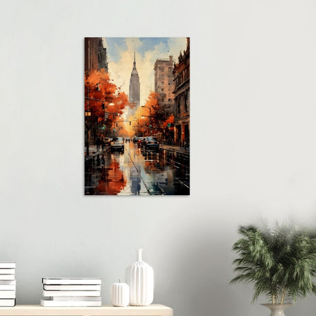 Golden Hour in Manhattan | Modern Wall Art Print - Wood Prints - 50x75 cm / 20x30″ - 20 mm