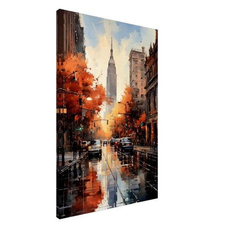 Golden Hour in Manhattan | Modern Wall Art Print - Canvas - 60x90 cm / 24x36″ - Slim