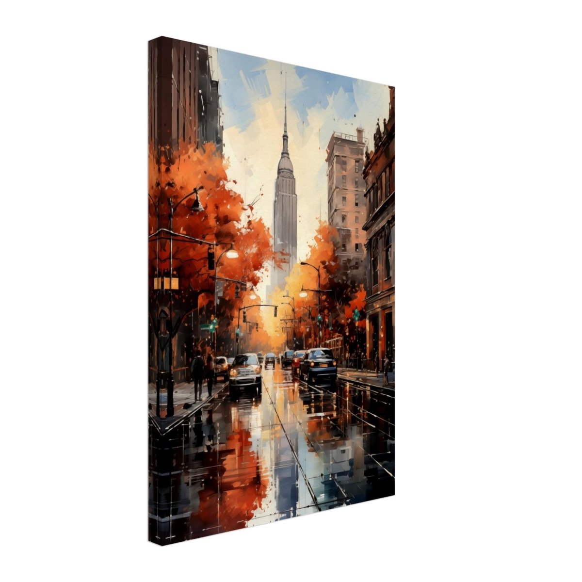 Golden Hour in Manhattan | Modern Wall Art Print - Canvas - 40x60 cm / 16x24″ - Thick