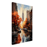 Golden Hour in Manhattan | Modern Wall Art Print - Canvas - 50x75 cm / 20x30″ - Slim