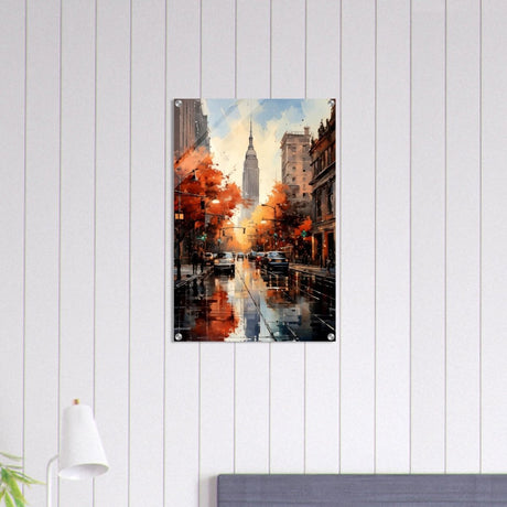 Golden Hour in Manhattan | Modern Wall Art Print - Acrylic Print - 50x75 cm / 20x30″ - 