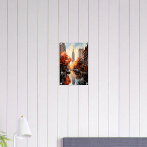 Golden Hour in Manhattan | Modern Wall Art Print - Acrylic Print - 30x45 cm / 12x18″ - 