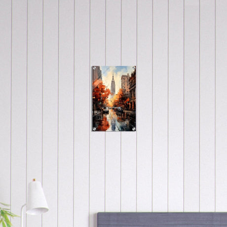 Golden Hour in Manhattan | Modern Wall Art Print - Acrylic Print - 30x45 cm / 12x18″ - 