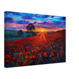 Golden Path to Dusk | Impressionistic art | Contemporary Landscape art print - Canvas - 30x45 cm / 12x18″ - 
