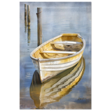 Golden Rowboat Reflections – Nautical Wall Art Print - Fine Art Poster - 60x90 cm / 24x36″ - 