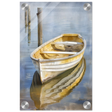 Golden Rowboat Reflections – Nautical Wall Art Print - Acrylic Print - 20x30 cm / 8x12″ - 