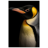 Golden Tuxedo: The Playful Penguin | Animal Art Print - Wood Prints - 60x90 cm / 24x36″ - 