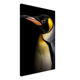 Golden Tuxedo: The Playful Penguin | Animal Art Print - Canvas - 50x75 cm / 20x30″ - 