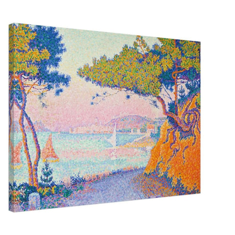 Golfe Juan (1896) painting by Paul Signac | Vintage wall art print - Canvas - 50x70 cm / 20x28″ - 