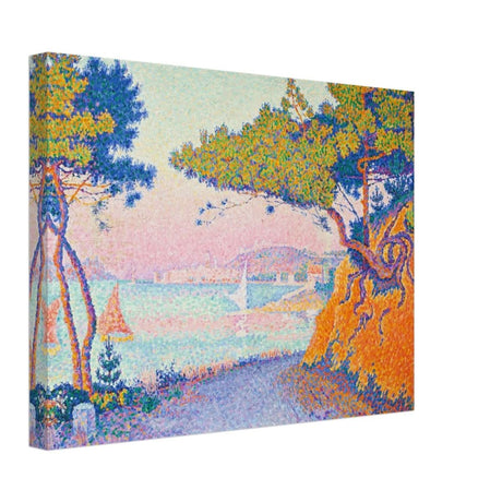 Golfe Juan (1896) painting by Paul Signac | Vintage wall art print - Canvas - 30x40 cm / 12x16″ - 
