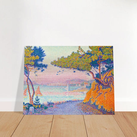Golfe Juan (1896) painting by Paul Signac | Vintage wall art print - Brushed Aluminum Print - 60x80 cm / 24x32″ - 