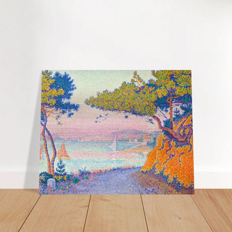 Golfe Juan (1896) painting by Paul Signac | Vintage wall art print - Brushed Aluminum Print - 40x50 cm / 16x20″ - 