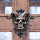 Gothic Ram Skull Resin Wall Sculpture – Dark Art Home Decoration - Ram Skull Resin Wall Sculpture - 