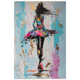 Grace in Motion: The Abstract Dancer | Abstract Figurative Art wall art print - Aluminum Print - 50x75 cm / 20x30″ - 