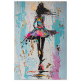 Grace in Motion: The Abstract Dancer | Abstract Figurative Art wall art print - Aluminum Print - 60x90 cm / 24x36″ - 