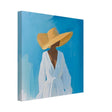Grace in the Breeze | Minimalist Figurative Art print - Canvas - 30x30 cm / 12x12″ - 