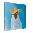 Grace in the Breeze | Minimalist Figurative Art print - Canvas - 60x60 cm / 24x24″ - 