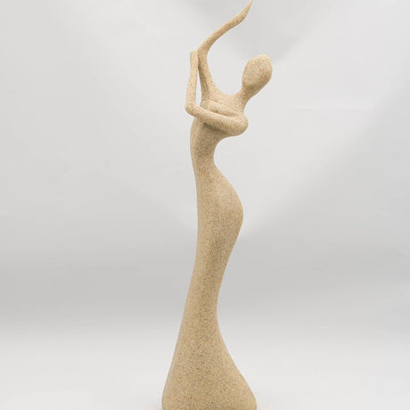 Graceful Abstract Resin Figurine – Handmade Modern Home Décor - B - 