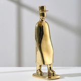Graceful Pose Figurine – Elegant Resin Sculpture in Gold, Silver or White - Gold - 