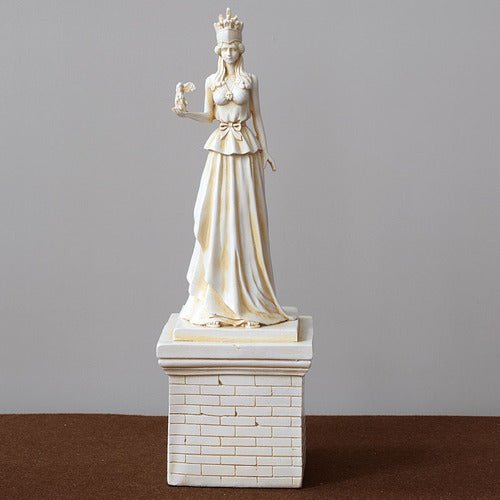 Greek Goddess Athena Sculpture – Classical Plaster Statue - Athena - 