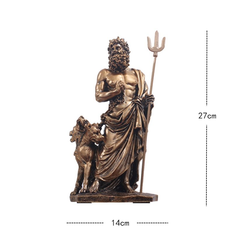 Greek Mythology Warrior Sculpture – Vintage Art Décor - The New - 