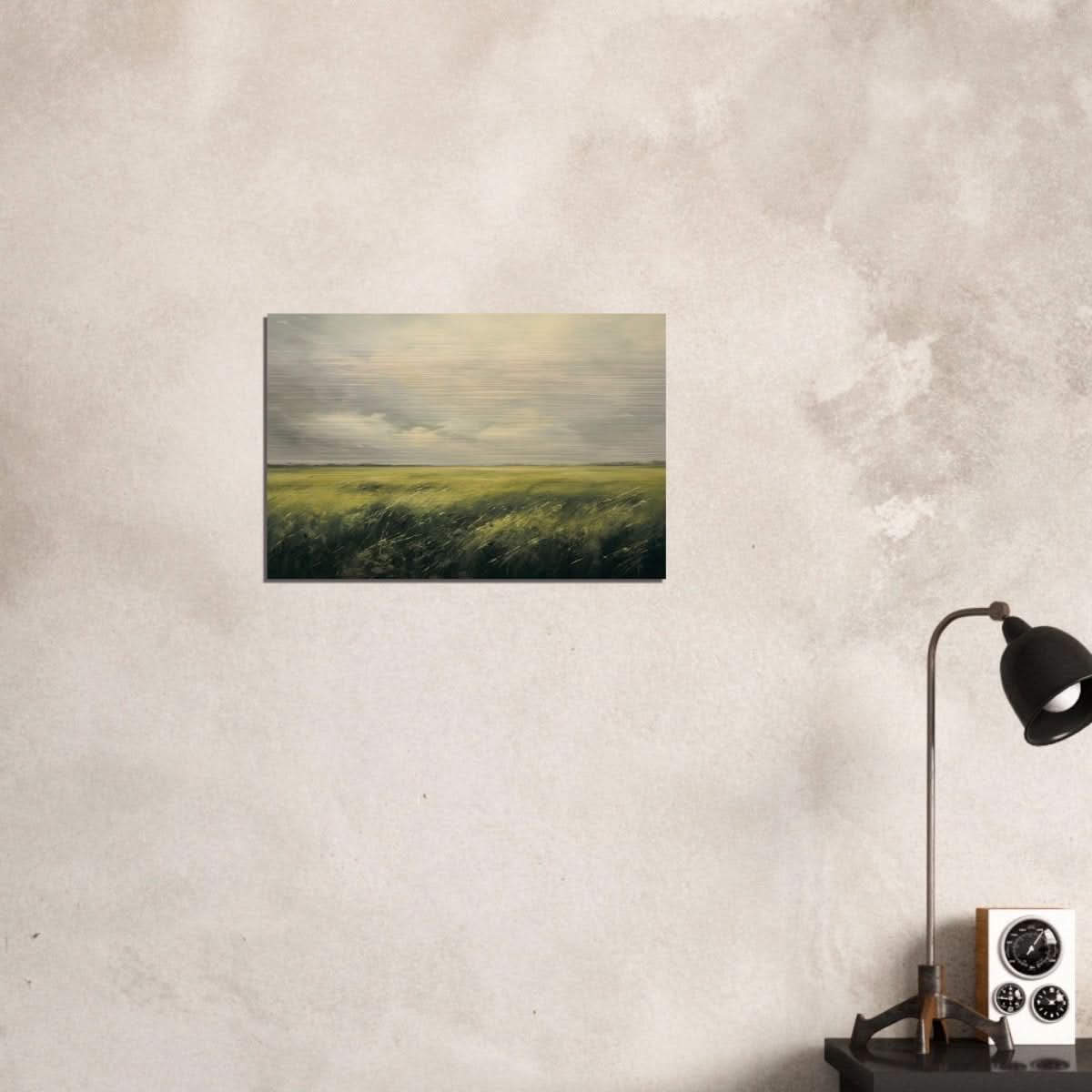 Green Landscape Wall art - Brushed Aluminum Print - 40x60 cm / 16x24″ - 