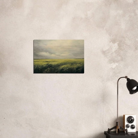 Green Landscape Wall art - Brushed Aluminum Print - 40x60 cm / 16x24″ - 