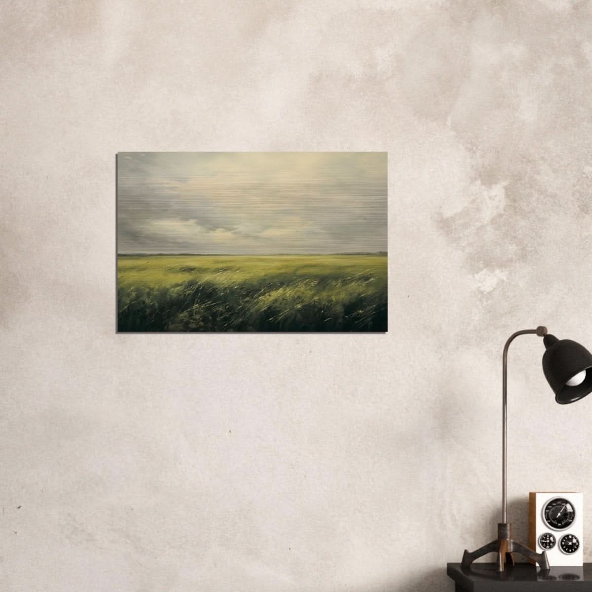 Green Landscape Wall art - Brushed Aluminum Print - 50x75 cm / 20x30″ - 
