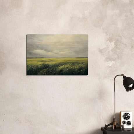 Green Landscape Wall art - Brushed Aluminum Print - 50x75 cm / 20x30″ - 