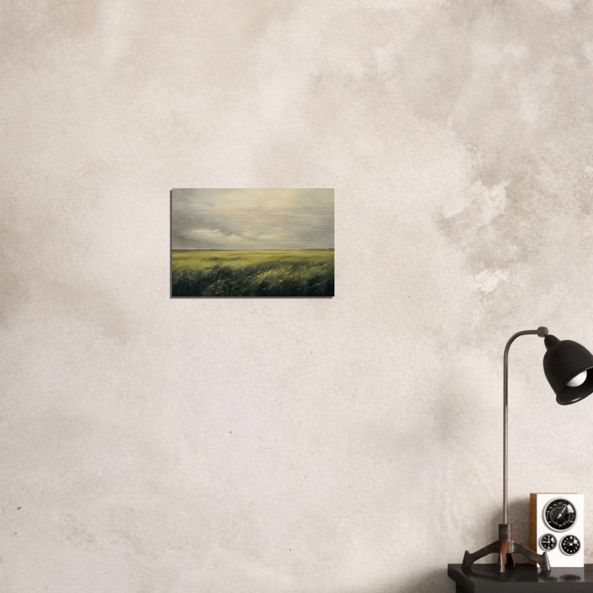 Green Landscape Wall art - Brushed Aluminum Print - 30x45 cm / 12x18″ - 