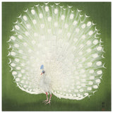Green Peacock by Ohara Koson | Wall art Print - 30x30 cm / 12x12″ - Aluminum Print - 