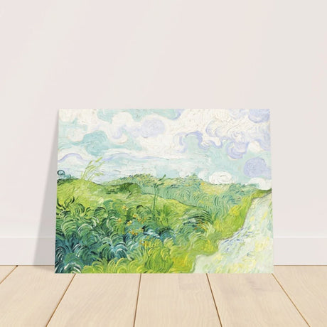 Green Wheat Fields, Auvers by Vincent van Gogh | vintage wall art print - Aluminum Print - 30x40 cm / 12x16″ - 
